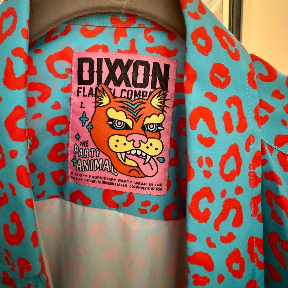 Dixxon Party Animal Leopard Print Shirt